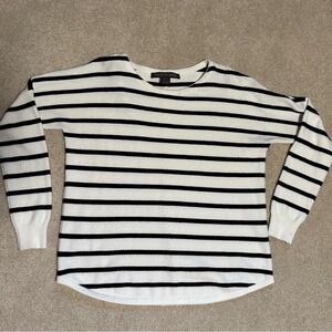 French Connection Monochrome Striped Top Size Small